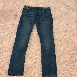 Slim Straight Men’s Jeans - Dark Blue